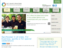 Tablet Screenshot of bltshirtprinters.com